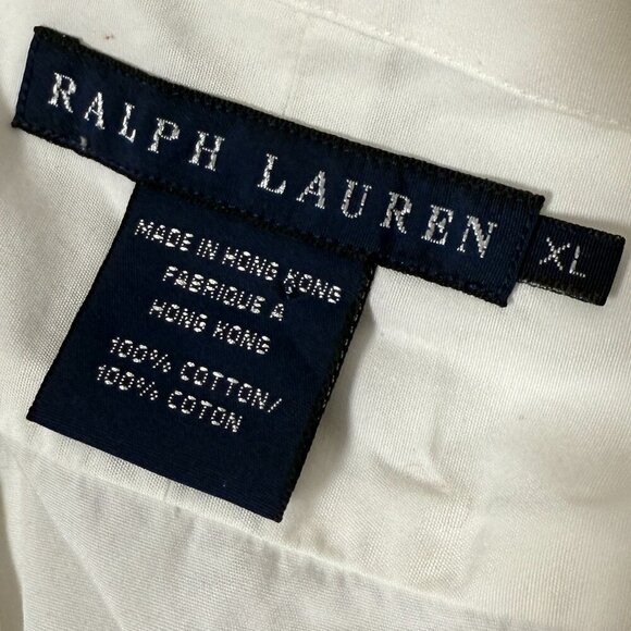 Ralph Lauren Black Label Bib Tuxedo Shirt Women's XL White Button Down - Picture 2 of 9